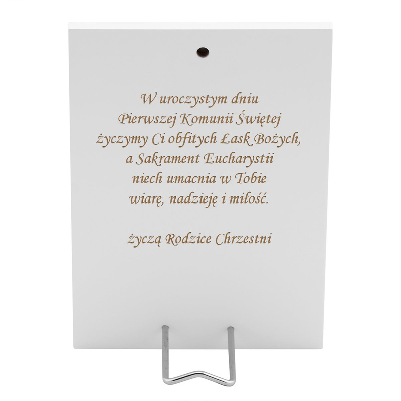Obrazek Srebrny Chłopiec Pamiątka I Komunia