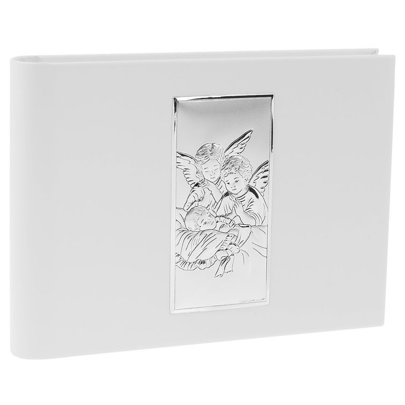 Album Modlące się Aniołki Skóra Srebro 925