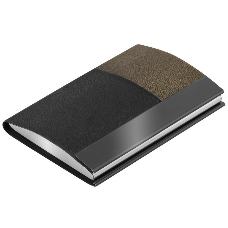 Wizytownik czarno-złoty 