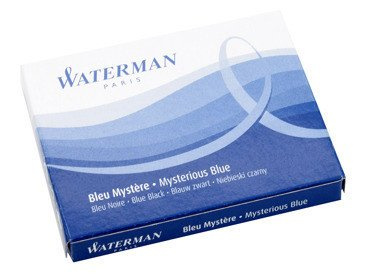 NABOJE DŁUGIE WATERMAN W PUDEŁKU GRANATOWE 8x