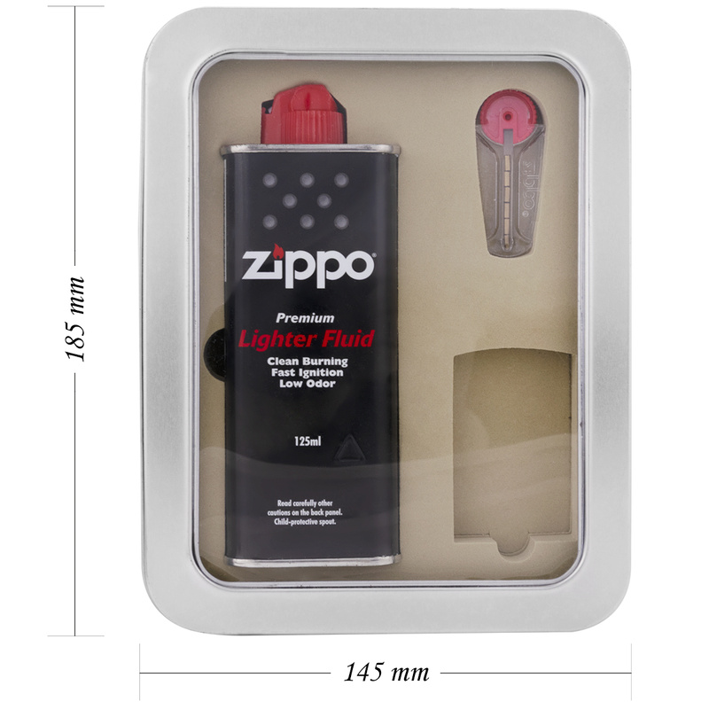 Pudełko do zapalniczki ZIPPO + Benzyna i Kamienie