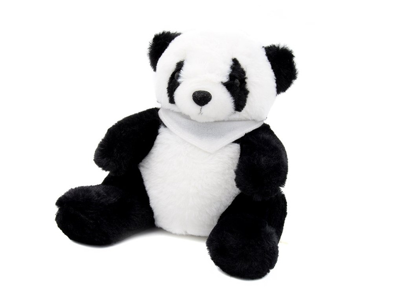 Panda z białą chustką