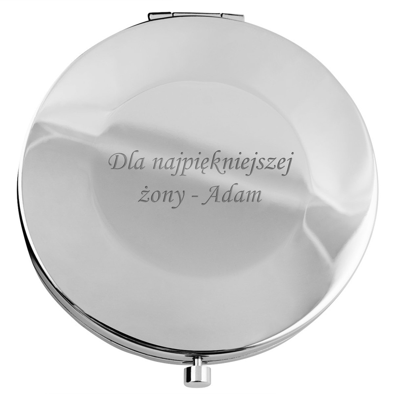 Lusterko serduszko z cyrkoniami 