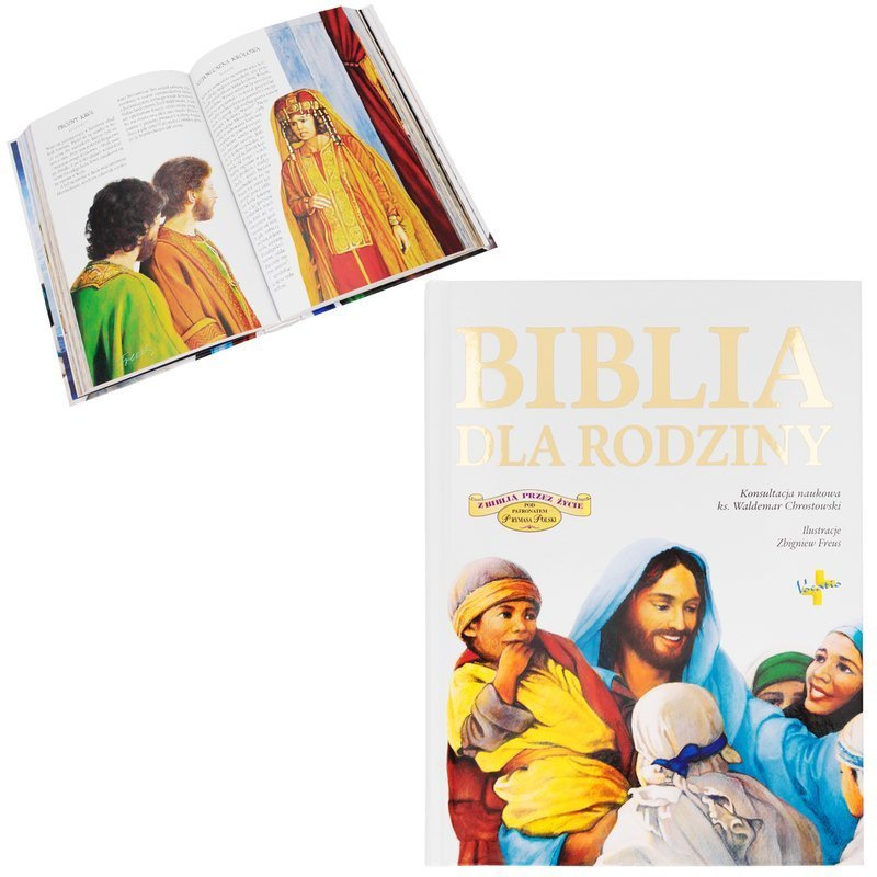 Biblia dla rodziny Chrzest Urodziny Komunia