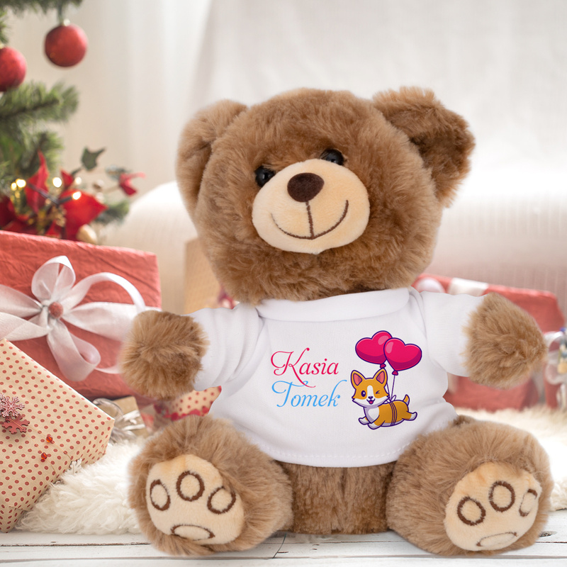 Maskotka brązowy Grizzly Urodziny Chrzest