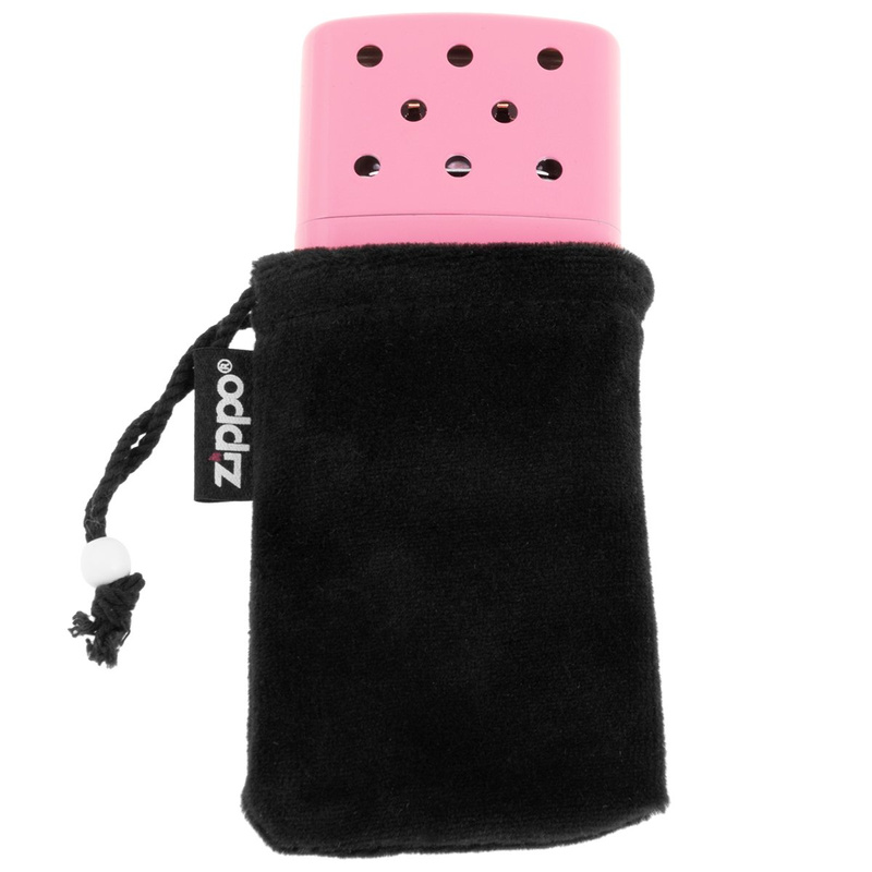 Damski różowy oryginalny kieszonkowy ogrzewacz benzynowy ZIPPO