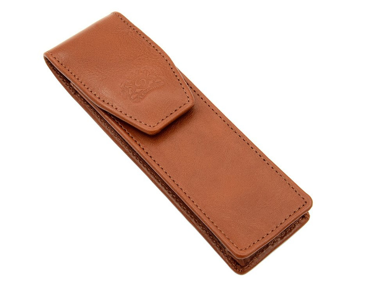 Ekskluzywne etui z naturalnej skóry włoskiej brązowe