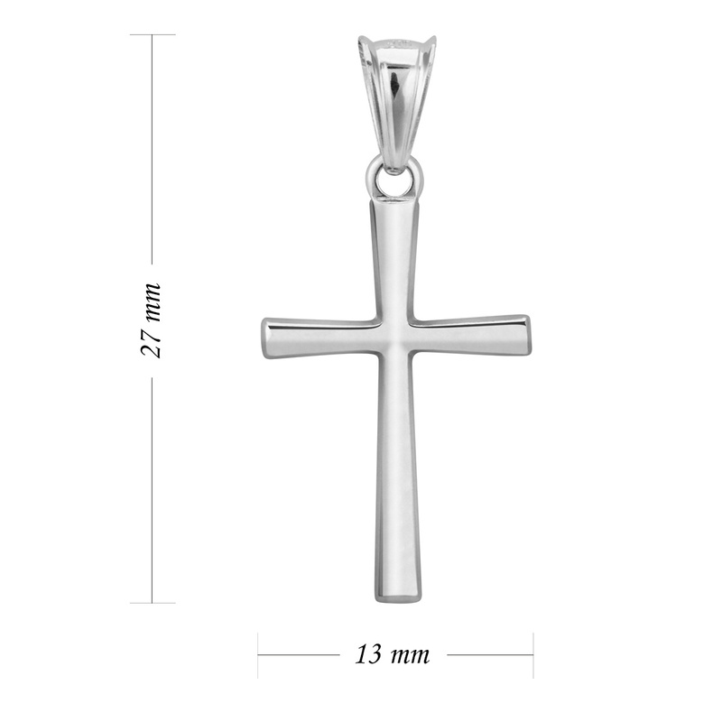 Srebrny krzyżyk na I Komunię Św. / Chrzest Św. / pr. 925
