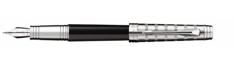 PARKER PREMIER pioro szkocka krata czarny ST