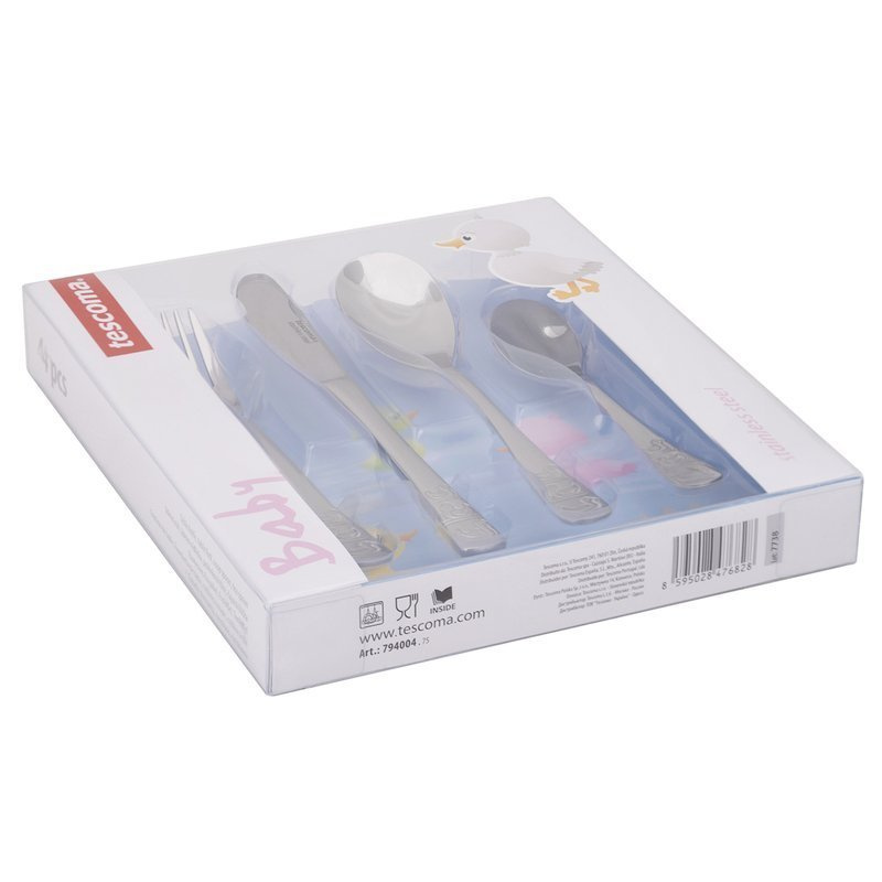 Zestaw sztućców dla dzieci Kaczuszki 4el.