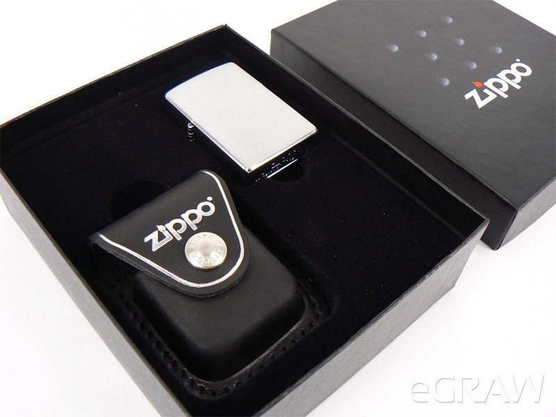 Pudełko do zapalniczki ZIPPO wraz z etui skórzanym