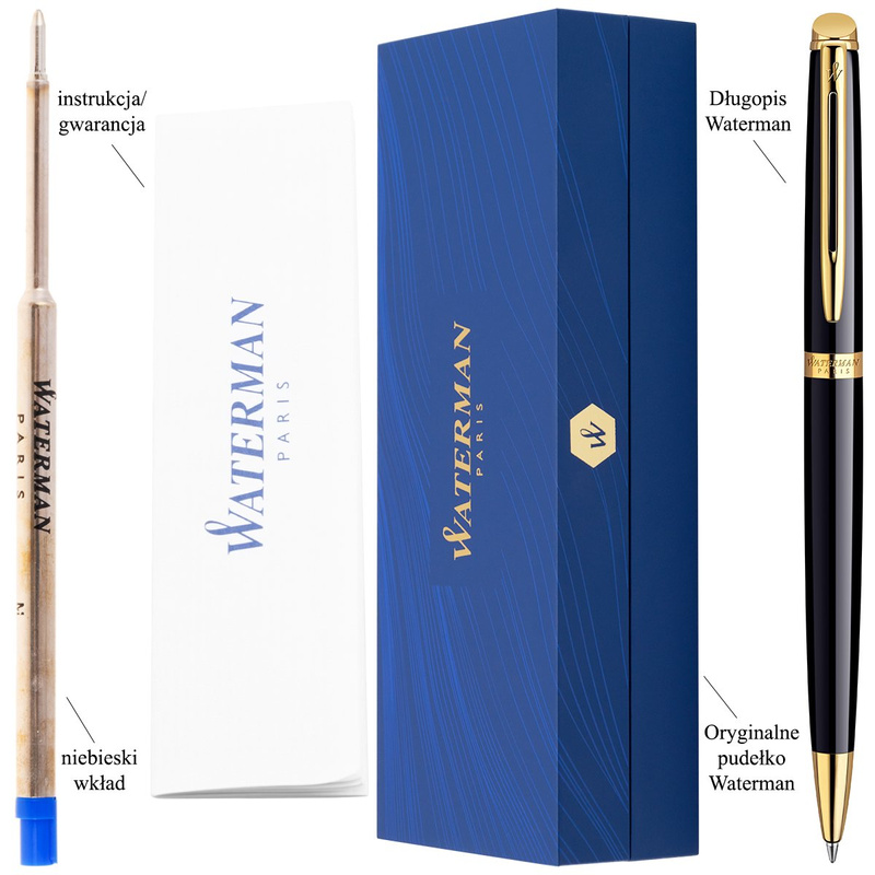 Waterman Hemisphere Długopis GT Czarna Laka