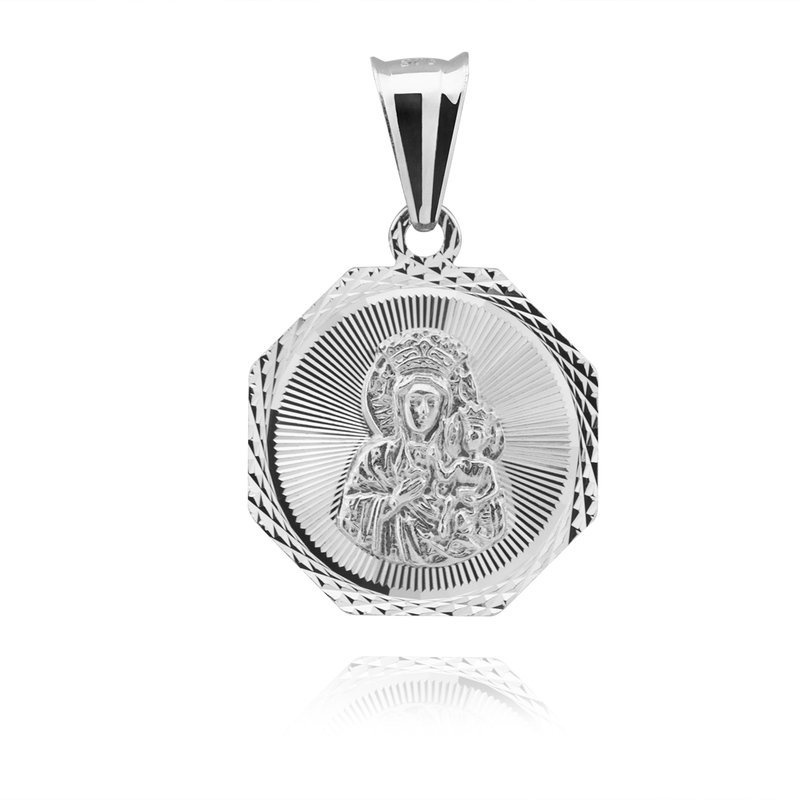 Srebrny medalik pr. 925 Matka Boska Częstochowska 