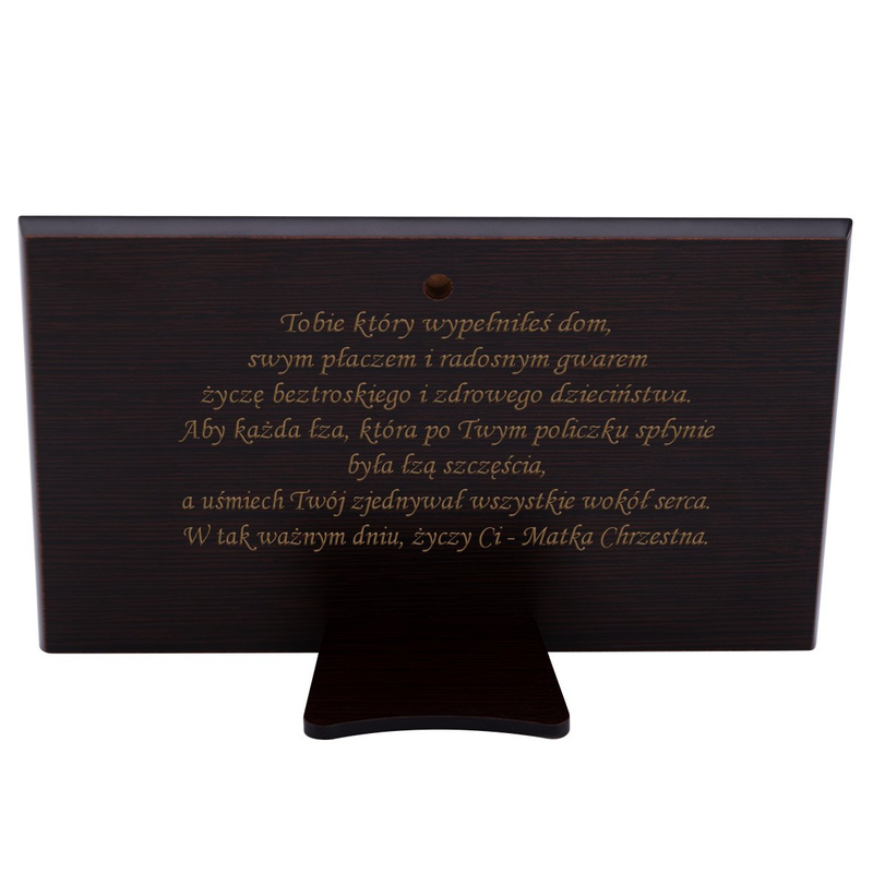 Obrazek Anioł Stróż 12x20 cm chrzest roczek Prezent