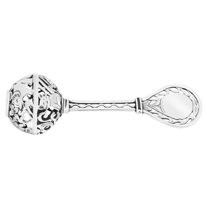 Grzechotka Srebrna 925 pamiątka na Chrzest