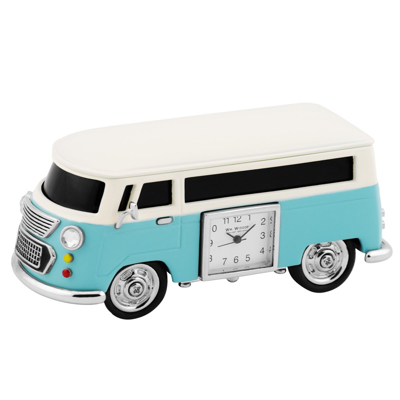 Zegar Camper Van Ogórek Niebieski