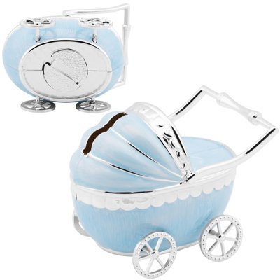 Skarbonka Wózek błękit 