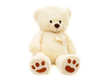 Beżowy miś w szaliku pod nadruk 46 cm