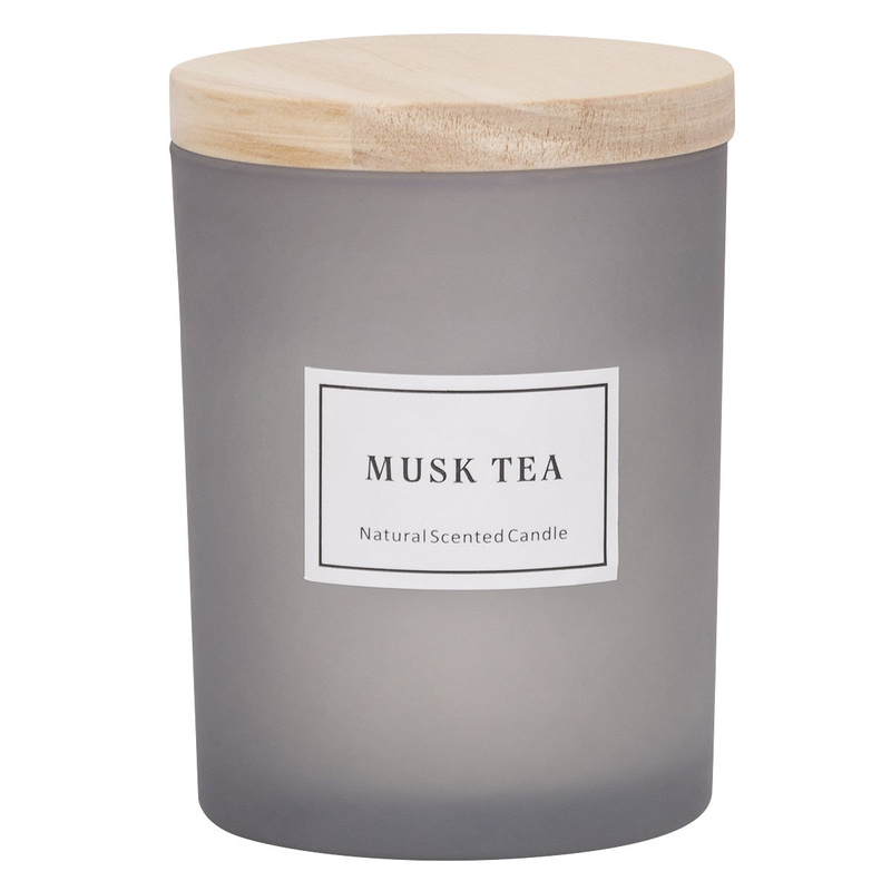 Świeca zapachowa Musk Tea z pokrywką