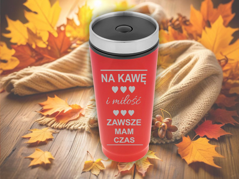 Kubek termiczny 350ml czerwony
