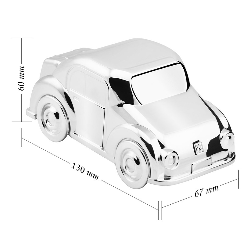 Posrebrzna Skarbonka Auto