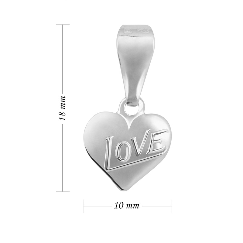 Wisiorek Serce "LOVE" SREBRO 925