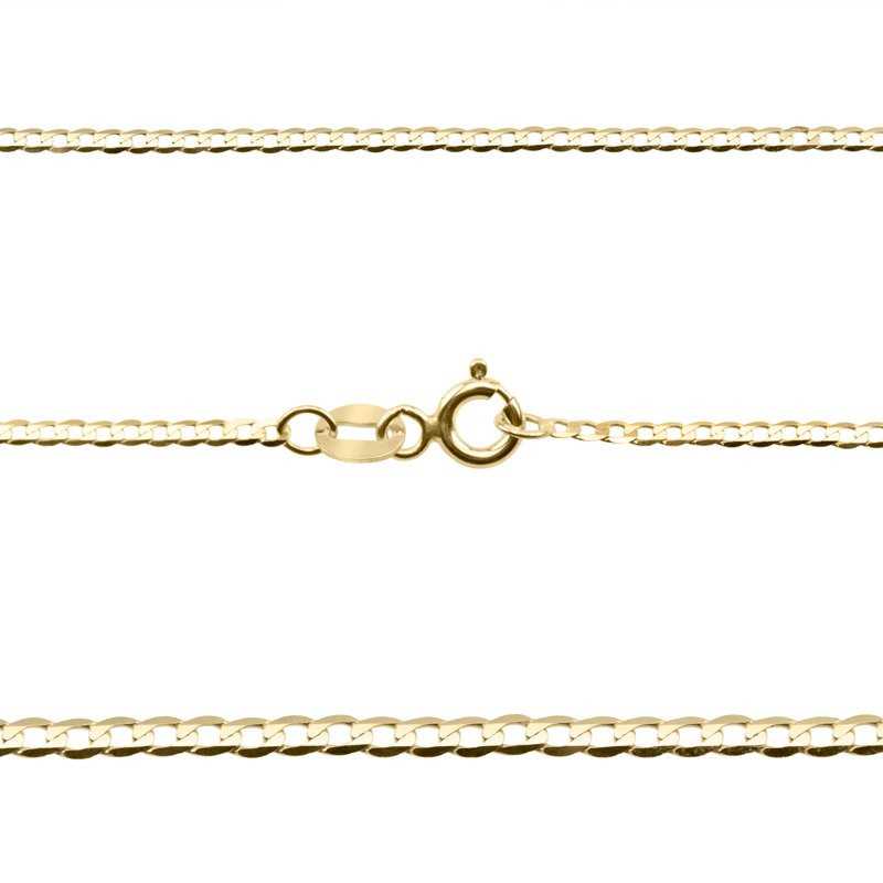 Łańcuszek typu pancerka złoty pr. 585 50 cm 