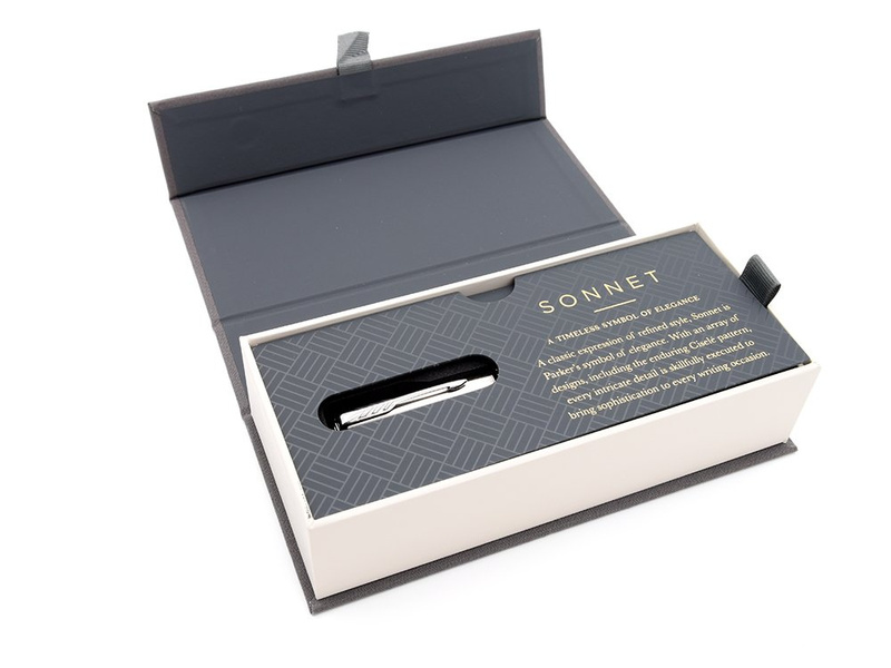 Parker SONNET CT Długopis Stainless Steel w eleeganckim etui