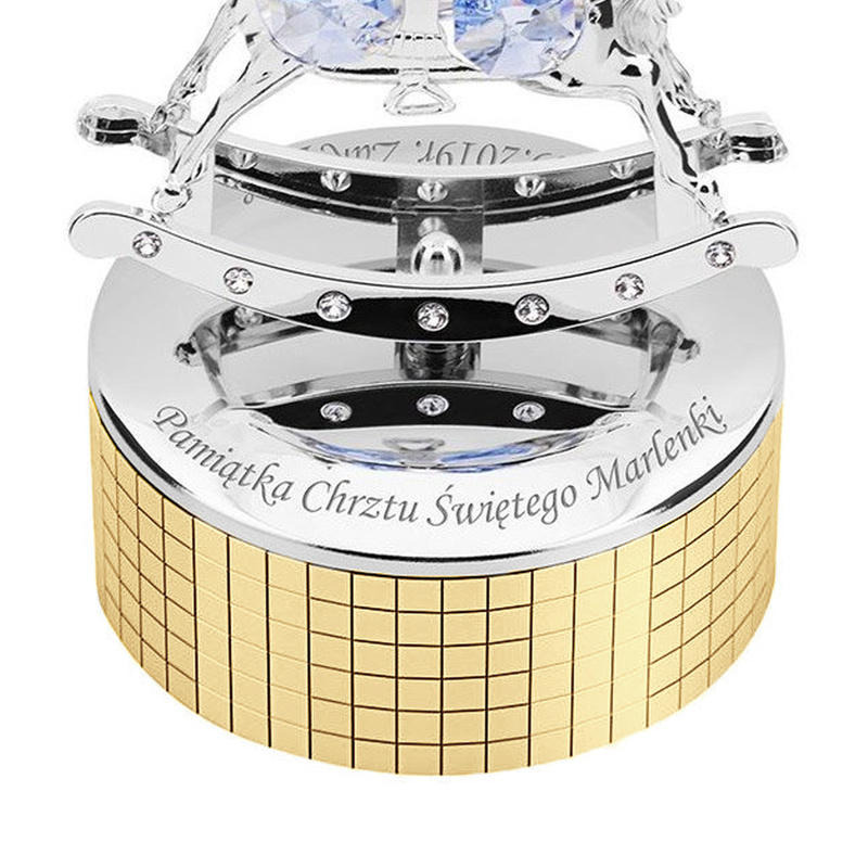 Pozytywka Konik na biegunach Swarovski
