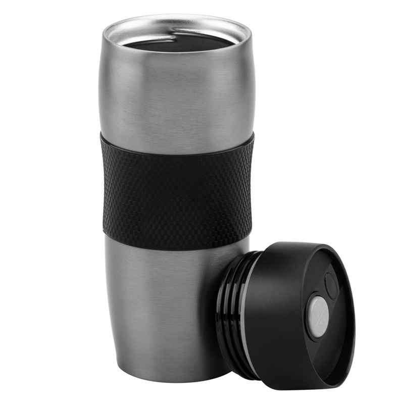 Kubek termiczny 350 ml Grafitowy Metaliczny