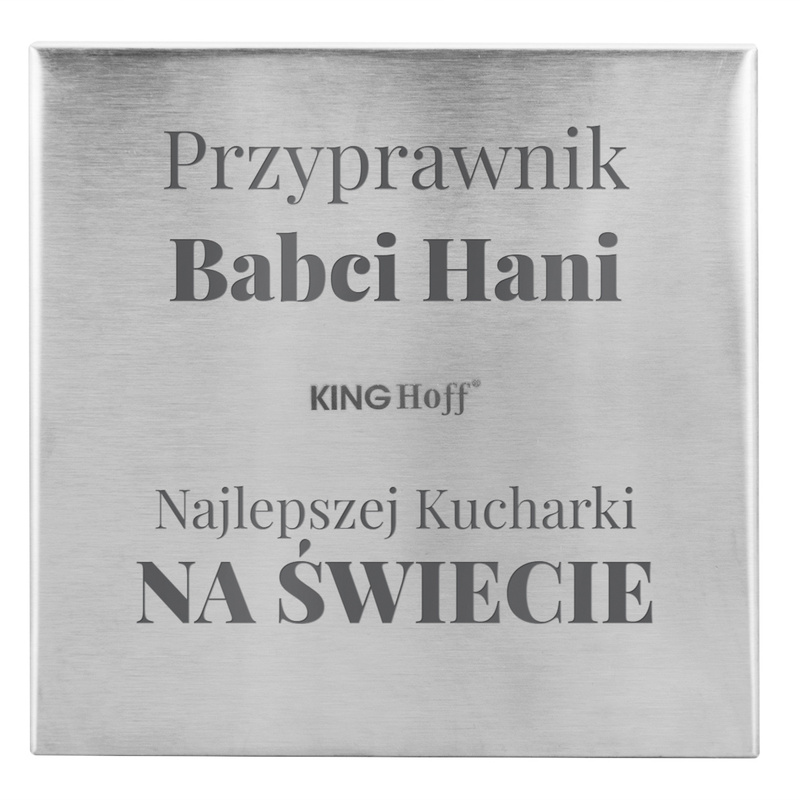 stojak na przyprawy + słoiczki King hoff