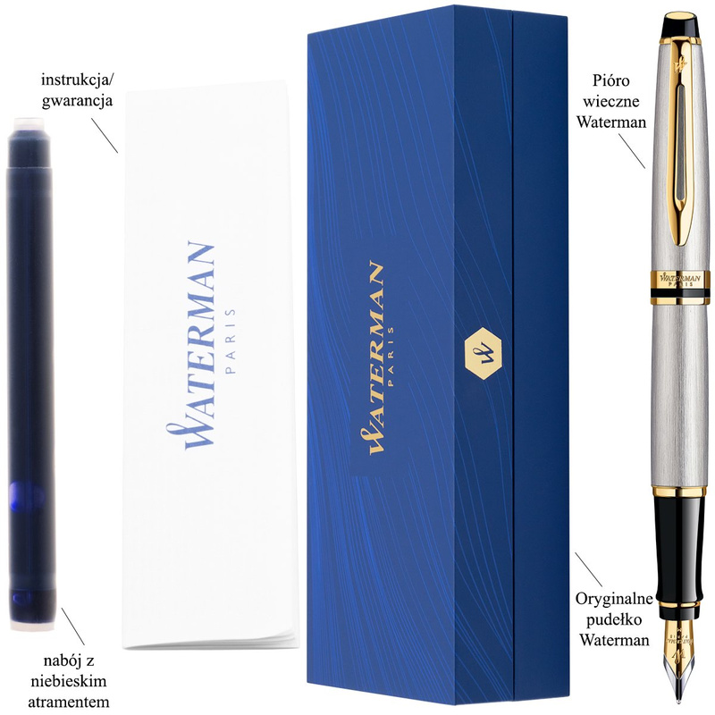 Waterman Pióro Expert stalowy GT