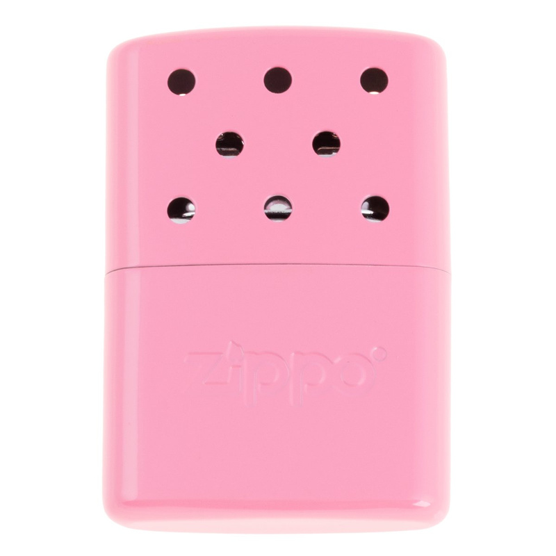 Damski różowy oryginalny kieszonkowy ogrzewacz benzynowy ZIPPO