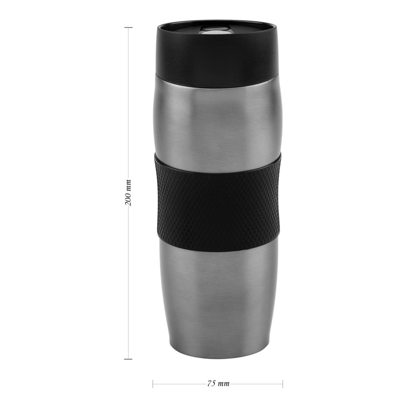 Kubek termiczny 350 ml Grafitowy Metaliczny