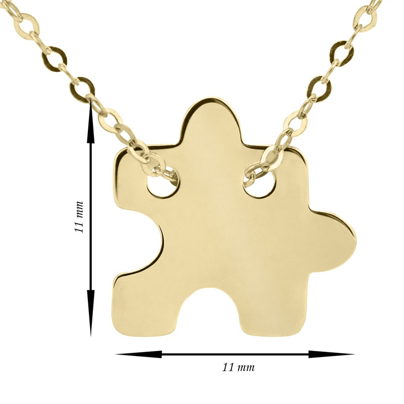 Złoty Naszyjnik pr. 333 Puzzel