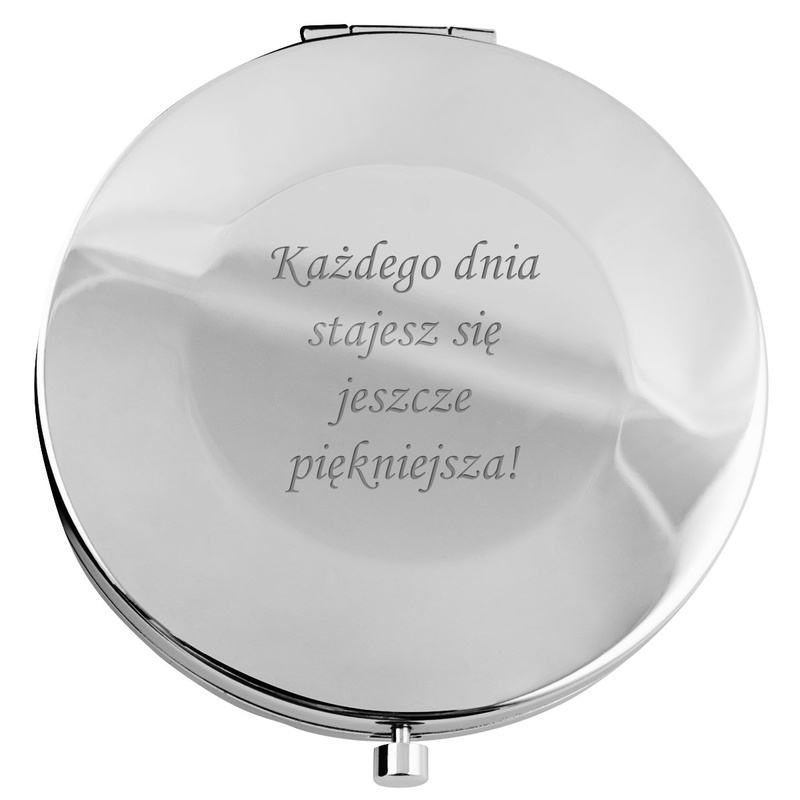 Lusterko serduszko z cyrkoniami 