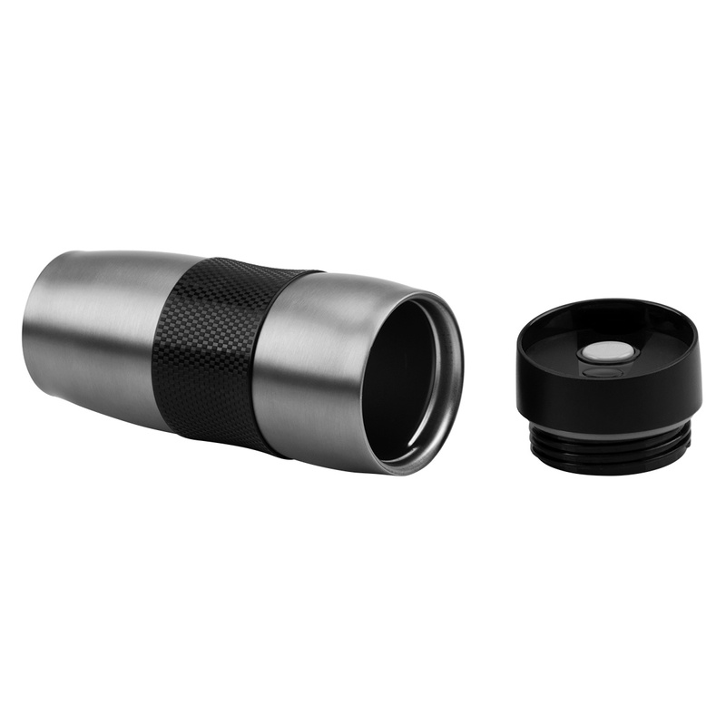 Kubek termiczny 350 ml Grafitowy Metaliczny
