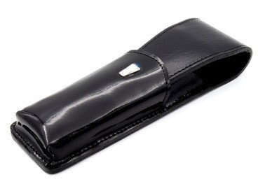Etui z naturalnej skóry włoskiej z kryształem Swarovskiego