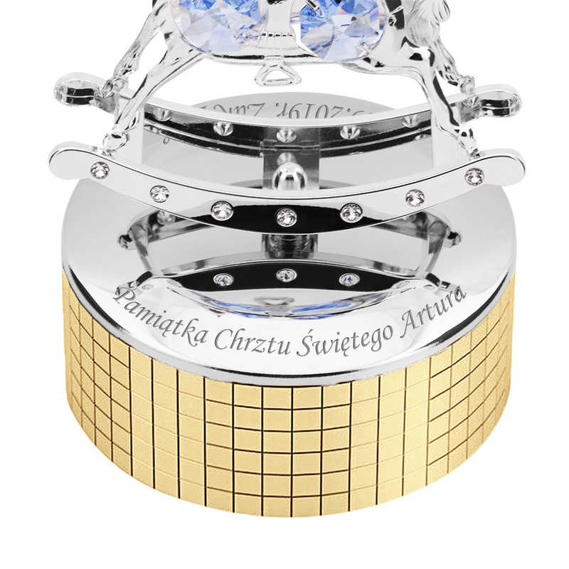 Pozytywka Konik na biegunach Swarovski