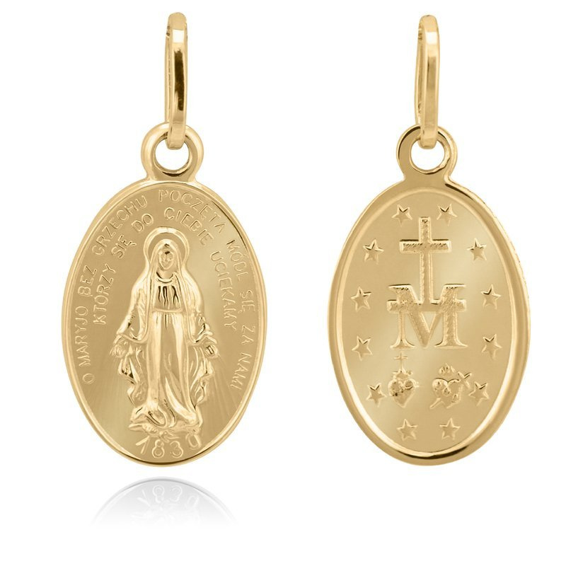 Złoty Cudowny Medalik Niepokalanego Poczęcia