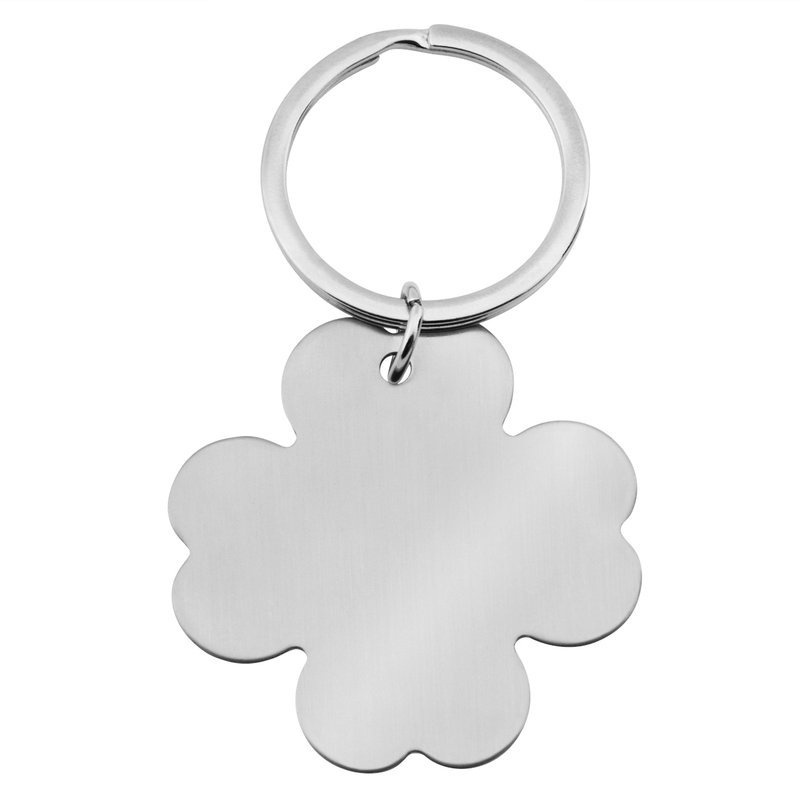 Brelok do kluczy matowa koniczynka