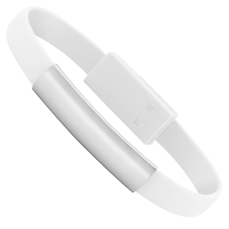Bransoletka USB biała
