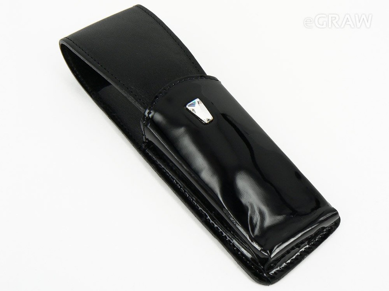 Etui z naturalnej skóry włoskiej z kryształem Swarovskiego