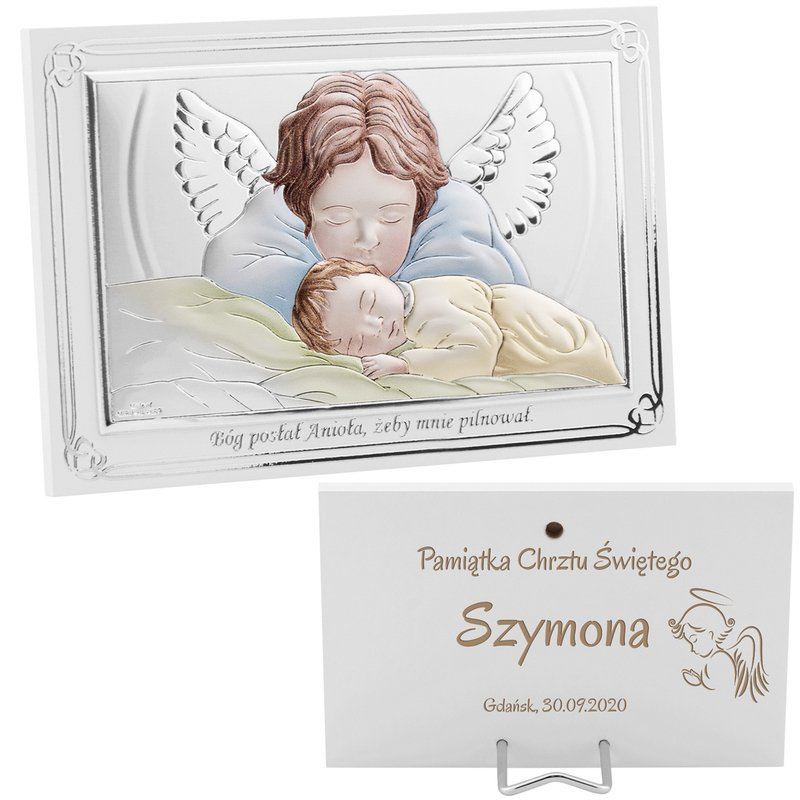 Obrazek Anioł Stróż nad dzieckiem 135 x 90 mm