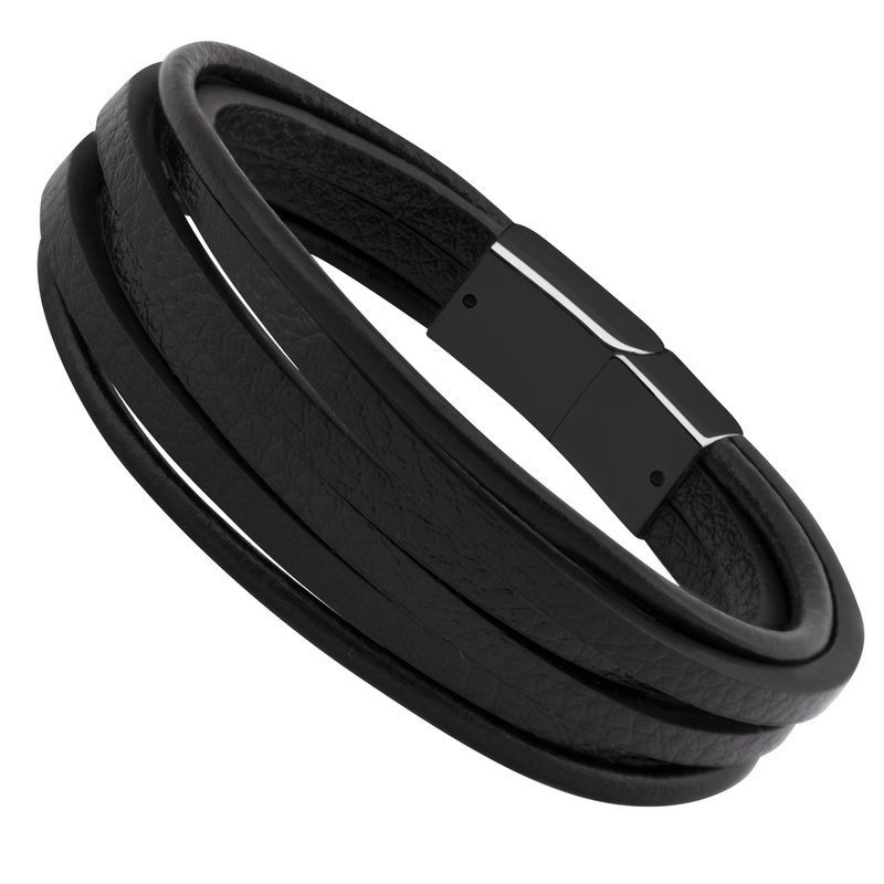 Bransoletka ze skóry stal 316 L