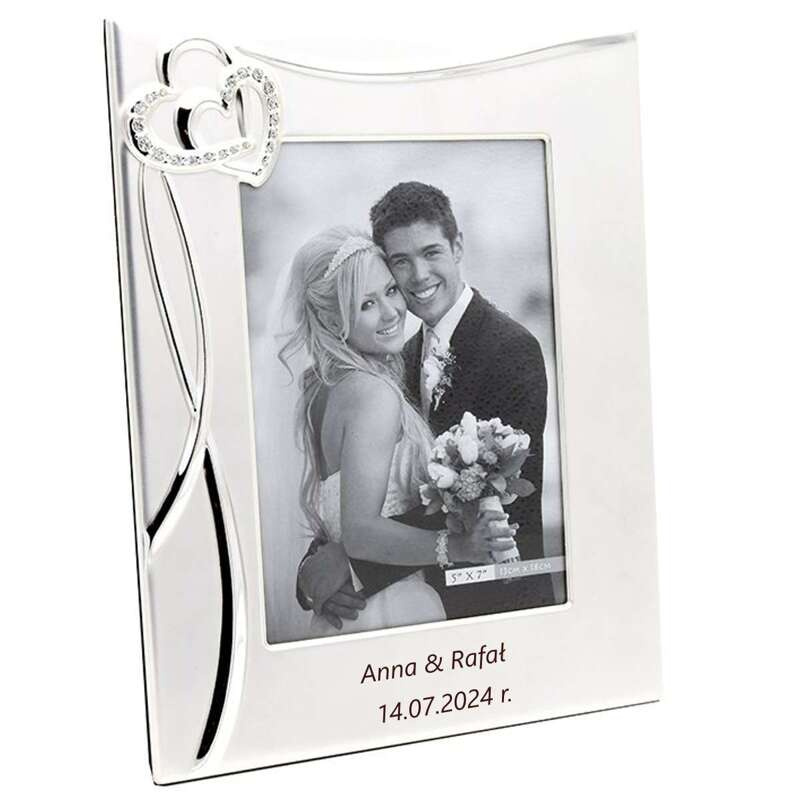 Ramka zdjęcie serce Prezent Ślub Rocznica 