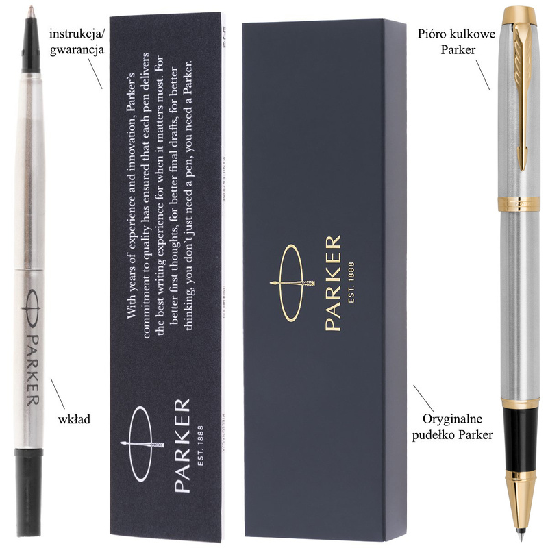 Parker IM BRUSHED Pióro wieczne Etui