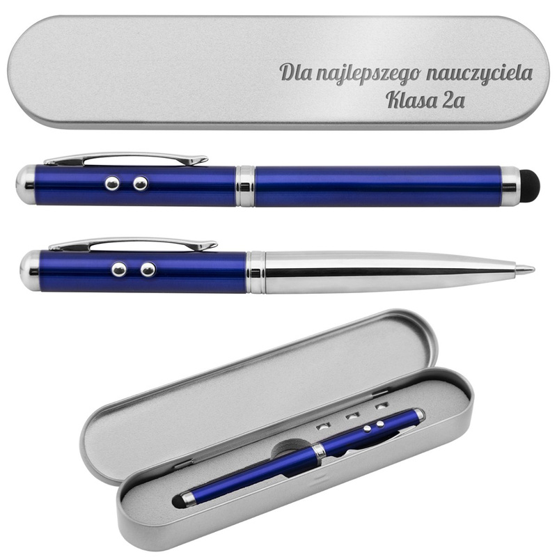Długopis ze wskaźnikiem laserowym Supreme 4 w 1