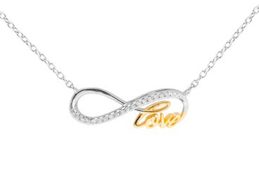 Srebrny Naszyjnik pr. 925 nieskończoność LOVE PREZENT