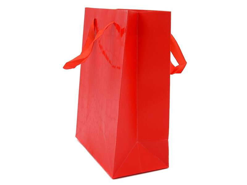 Torebka czerwona 18,5/10/25 cm